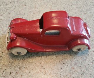 Tootsietoy Little Red Duece Coupe White Rubber Wheels 1930s