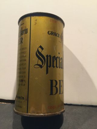 SPECIAL BREW FLAT TOP BEER CAN.  GRACE BROS.  LTD BRWG CO.  SANTA ROSA CA.  RARE 4
