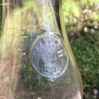 Vintage Pint Slug Plate MIlk Bottle Gettysburg Ice & Storage w Lid ADAMS CO PA 6