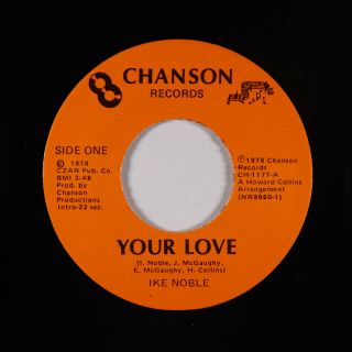 70s Soul 45 - Ike Noble - Your Love - Chanson - Nm Mp3