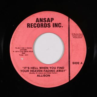 70s Funk/deep Soul 45 - Allison - It 