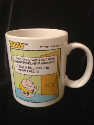 Vintage Ziggy Coffee Mug - 1981 - Humor - Cartoon