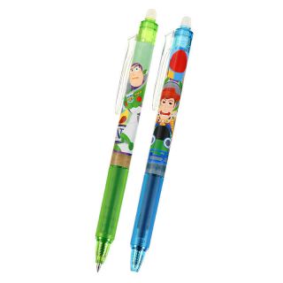 Woody & Buzz Lightyear Frixion Ball Knock 0.  5 Erasable Pen Disney Store Japan