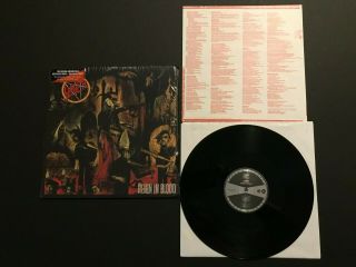 Slayer Reign In Blood Audiophile 180 Gram Black Vinyl Lp