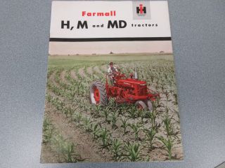 1950 Farmall H,  M,  & Md Farm Tractor Sales Brochure See Pictures 32 Pages