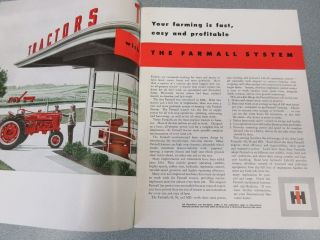1950 Farmall H,  M,  & MD Farm Tractor Sales Brochure See Pictures 32 Pages 2