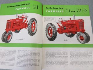 1950 Farmall H,  M,  & MD Farm Tractor Sales Brochure See Pictures 32 Pages 3