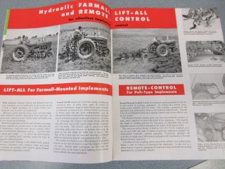 1950 Farmall H,  M,  & MD Farm Tractor Sales Brochure See Pictures 32 Pages 6