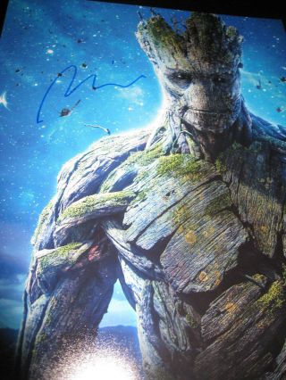 Vin Diesel Signed Autograph 11x14 Photo Guardians Of The Galaxy Groot Marvel X5