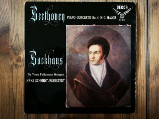 Decca Sxl2010 - Beethoven - Piano Concerto No.  4 - Backhaus - Schmidt - Isserstedt Nm -