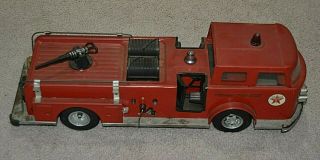 Vintage 1960 Texaco Fire Chief Fire Truck; By Buddy L