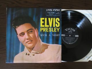 Elvis Presley 1963 Japan Only Stereo Lp Such A Night Japanese C