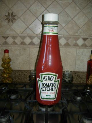 Heinz 57 Tomato Ketchup Glass Giant Bottle Advertising 21 " Tall Display Piece