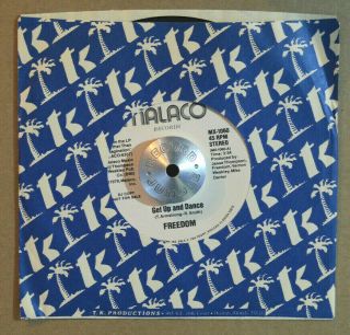 Modern Soul Funk 45 - Freedom - Get Up And Dance /summer Memory Promo Vg,  Hear