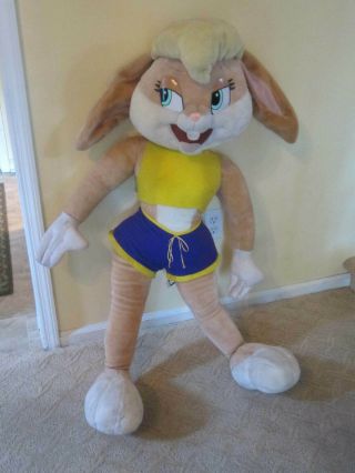 Lola Bunny Huge 48 " Plush Doll Bugs Bunny Space Jam 1997 Warner Brothers