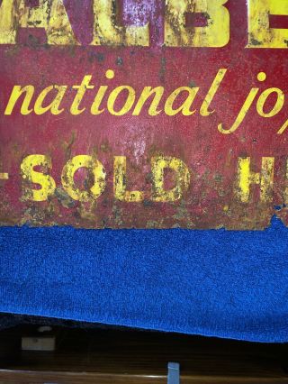 Prince Albert - National Joy Smoke vintage advertising sign 669 - circa 1960 ' s 6