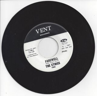 Northern /Sweet Soul 45 - Ethics - I Want My Baby Back / Farewell - Vent 1006 D.  J. 2