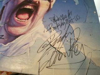SCORPIONS BLACKOUT FULLY SIGNED AUTOGRAPHED VINYL LP RECORD RARE SCHENKER METAL 2