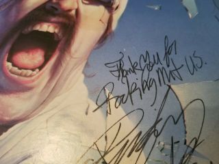 SCORPIONS BLACKOUT FULLY SIGNED AUTOGRAPHED VINYL LP RECORD RARE SCHENKER METAL 3