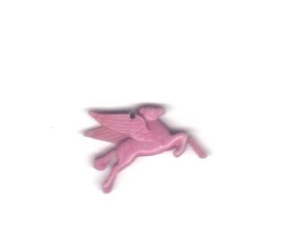 Red Mobil Oil Flying Horse Pegasus Cracker Jack Charm Toy