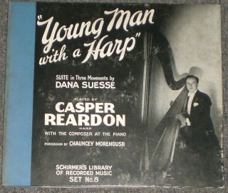 Dana Suesse Young Man With A Harp Casper Reardon Rare 1940 2 12 " 78 Rpm Jazz