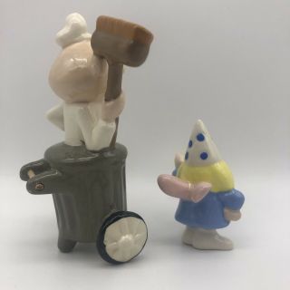 Vintage Janitor,  Fractured Fairy Tales Ceramic Figure Jay Ward Rocky Bullwinkle 3