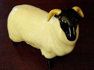 Beswick Male Ram Sheep & Female Black Faced Sheep (From England) 4