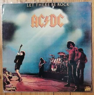 Ac/dc - Let There Be Rock Lp Vinyl K50366 Atlantic 1977 Uk Press Vg,