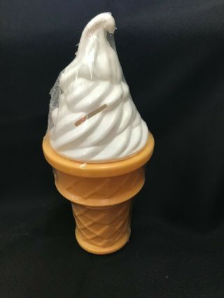 Safe - T Cup Vanilla Swirl Ice Cream Cone Plastic Bank -