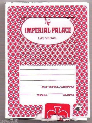 12 decks Imperial Palace Hotel Casino all Red Playing Cards Las Vegas Poker deck 5