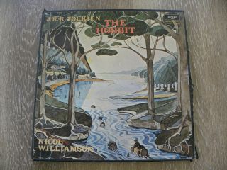 Vtg 1974 Tolkien The Hobbit Williamson Lp Vinyl Record Set W Box