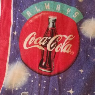 Vtg 1992 Coca Cola Coke Polar Bear Beach Towel 4
