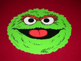 Vtg Sesame Street Placemat Oscar The Grouch © Muppets 1978 Vinyl/foam Rare 70 