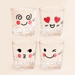 Korea Cute Fun Shot Glass For Soju (korean Vodka) 4 Cup Set