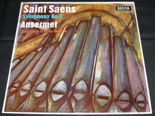 Decca Sxl 6027 Wbg 1962 Saint - SaËns Smphony No.  3 Ansermet Osr Segon Stereo Nm