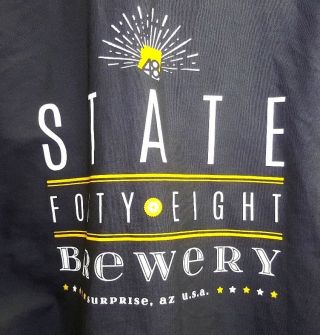 State 48 Brewery Surprise Arizona Brewing Craft Beer Work Shirt Men 