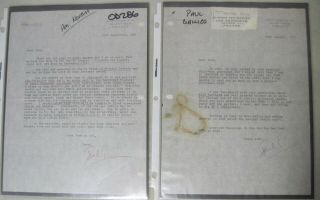 4 American Novelist Paul Gallico Letters To Actress Joan Crawford