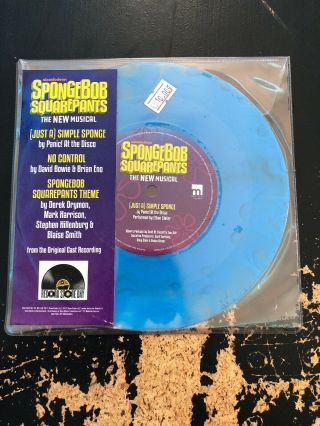 Spongebob Squarepants The Musical 7 " Lp Record Store Day Rsd Colored Vinyl