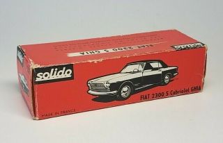 Fiat 2300 S Cabriolet Ghia - Solido - Box Only