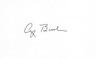 George H.  W.  Bush Hand Signed 6x4 Autographed Clip With - 41st Us President
