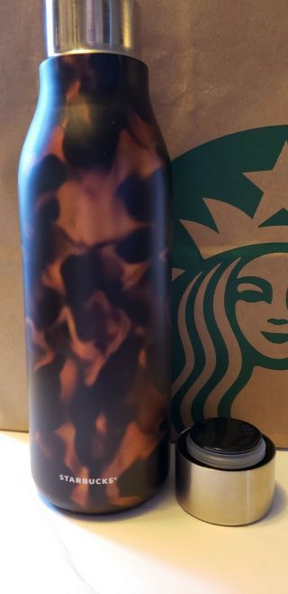 Starbucks Stainless Steel Tortoise Shell Water Bottle Tumbler 20 Fl Oz 2019