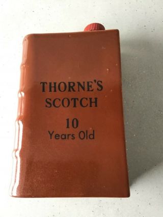 Govancroft Thorne’s Scotch Whisky Book Decanter Bottle
