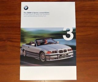Bmw 3 Series Convertible Brochure E36 323ic 328ic Collectible Advertising