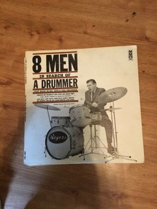 8 Men In Search Of A Drummer Jazz Band Vinyl Lp Music Minus One Records Vg,  Book
