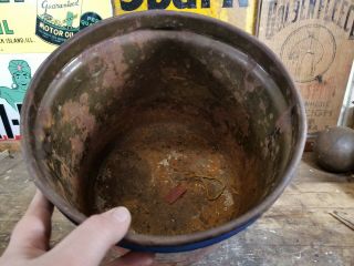 Vintage Skelly Tagolene Oil Grease Lubricant Gas Oil Can Bucket Pail 25 Pounds 3