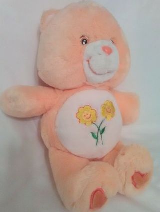Vintage Friend Bear Care Bears Orange/peach Plush 13 " Care Bear - " Friendly " F