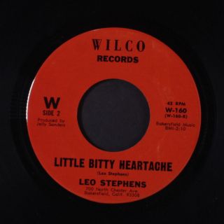 Leo Stephens: Little Bitty Heartache / Walking In My Sleep Crying Over You 45