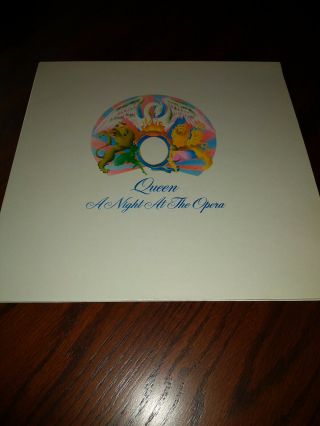 Queen Night At The Opera Dutch White Vinyl Wax LP Holland 1975 EX Freddy Mercury 3
