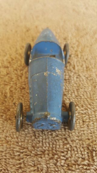 Tootsietoy 1920s /1930 ' s Rare 3 Inch 23 Blue OPEN WHEEL RACE Car 2