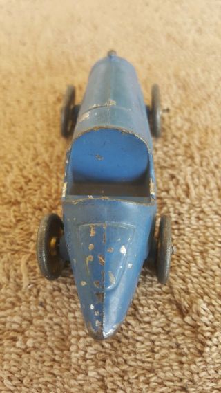 Tootsietoy 1920s /1930 ' s Rare 3 Inch 23 Blue OPEN WHEEL RACE Car 4
